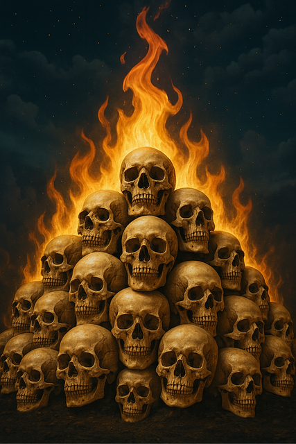 Free Skulls Fire illustration and picture