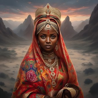 Ai Generado, Mujer, Dama, Kenia, Retrato