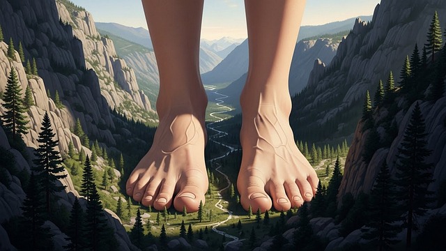 Free feet giant valley illustration
