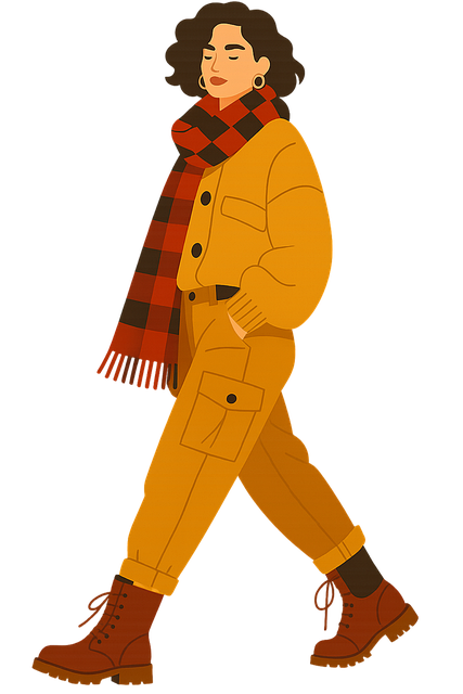 Free stylized person cartoon character walking pose vector