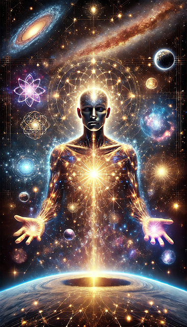 Free ai generated awakened human divine consciousness illustration