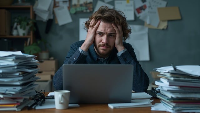 Free stress overwhelmed frustration illustration