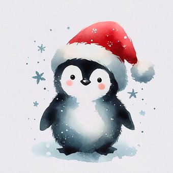 Weihnachten, Pinguin, Winter, Niedlich