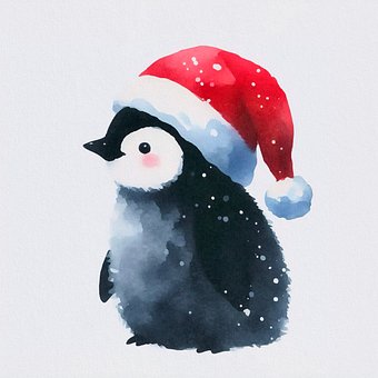 Weihnachten, Pinguin, Winter, Niedlich