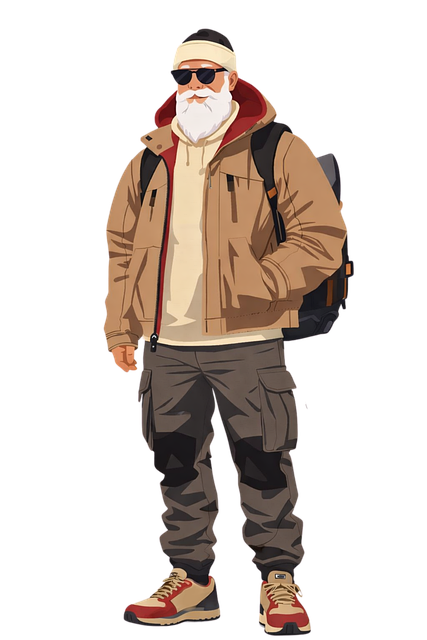 Free modern santa urban santa delivery santa vector