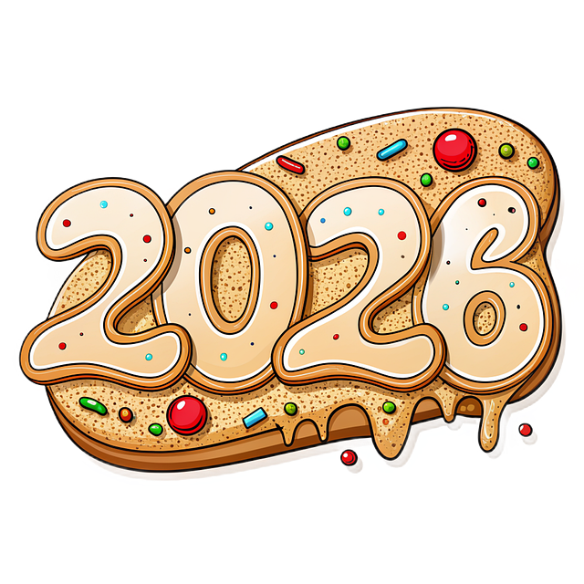 Free cookie gingerbread new year illustration