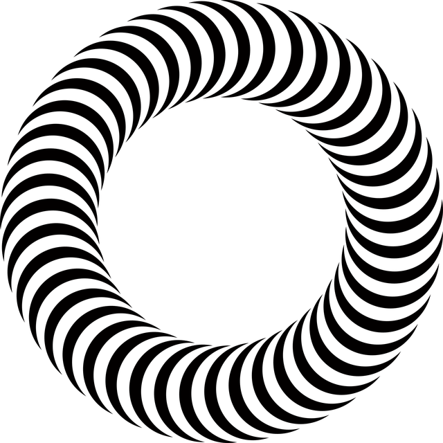 Free optical illusion geometric design repetition illustration