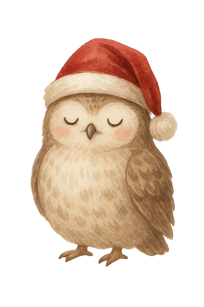 Juleugle, Festlig Illustration
