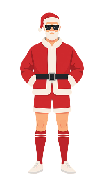 Free santa claus summer santa festive illustration vector