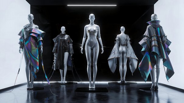 Free Futuristic Fashion Sci Fi Runway illustration and picture