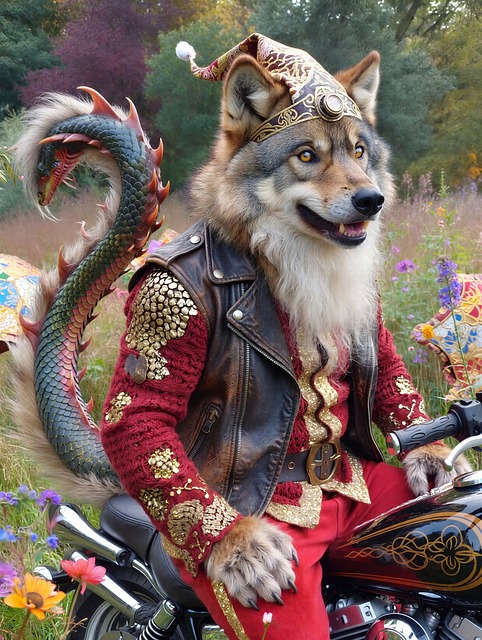 Free Fantasy Wolf illustration and picture