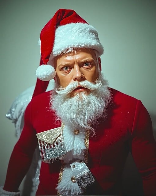 Weihnachten, Weihnachtsmann, Bart, Rot