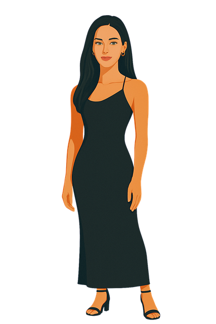 Kvinde, Elegance, Mode, Fladt Design