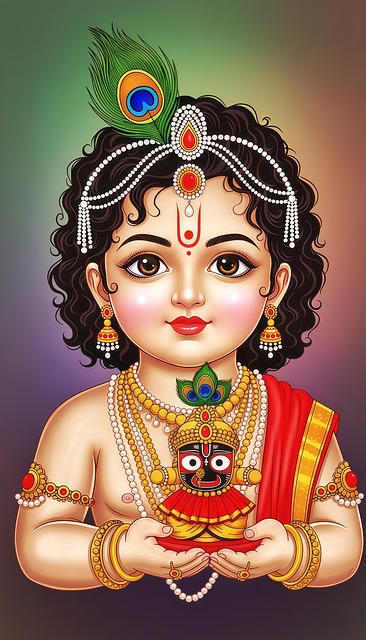 Free jagannath india odisha illustration