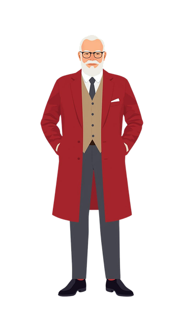 Free man male senior illustration