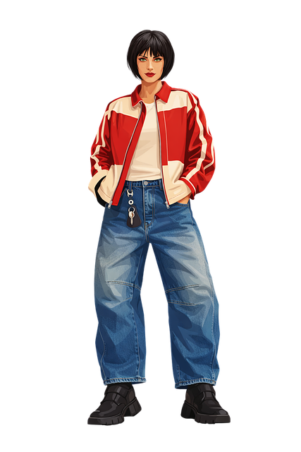 Free fashion illustration stylish woman short haircut illustration