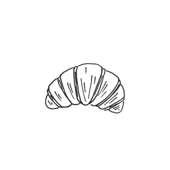 Croissant, Eten, Gebakje, Bakkerij