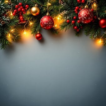 Natal, Bolas De Natal, Ramos De Abeto