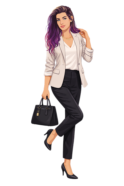 Free businesswoman illustration professional fashion elegant woman vector