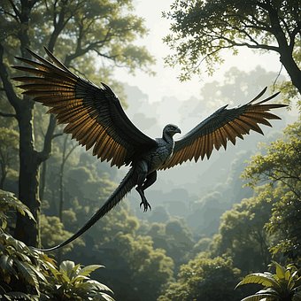 Free Changyuraptor Feathered Dinosaur illustration and picture