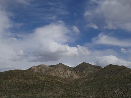 Berge, Wüste, Natur, Kalifornien, Himmel