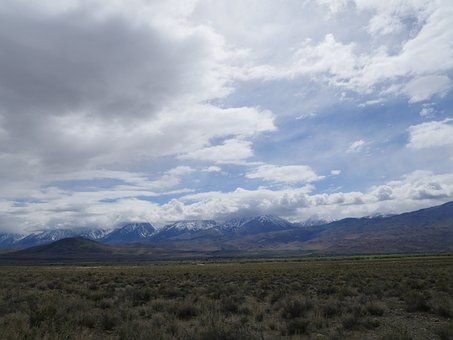 Wüste, Berge, Natur, Kalifornien, Himmel