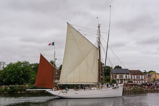 Plachetnice, Loď, Závoj, Voda, Krajina