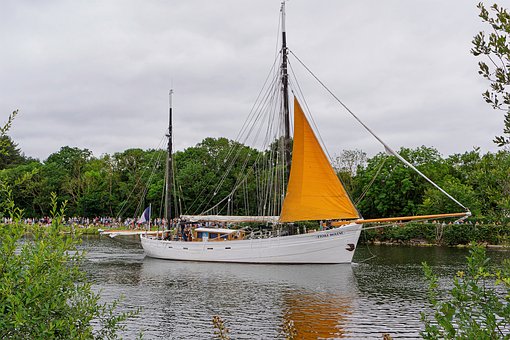 Plachetnice, Závoj, Loď, Moře, Voda