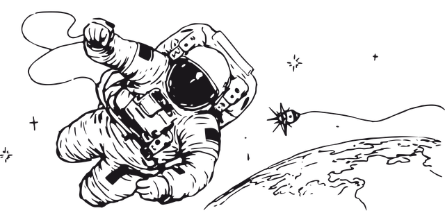 Free astronaut cosmos space vector