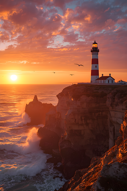 Free Ocean Golden Hour illustration and picture