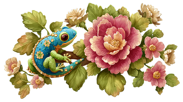 Free lizard whimsical imagination illustration