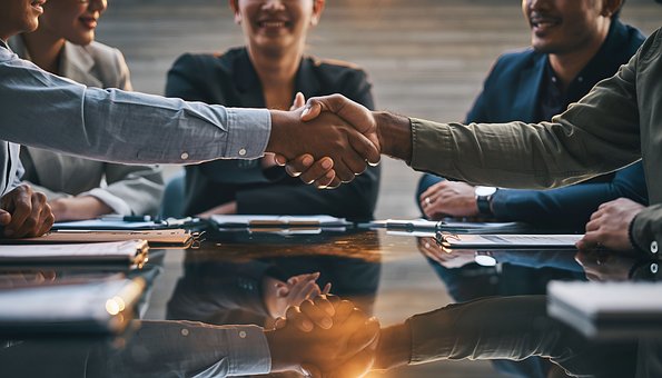 Free Handshake Business Deal illustration and picture