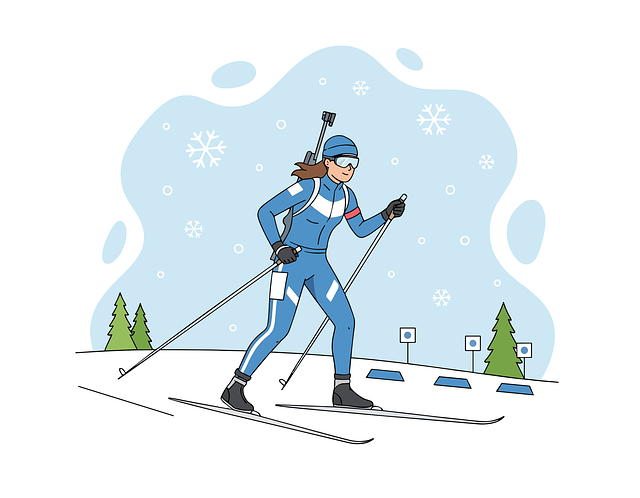 Biathlon, Biathlet, Langlauf