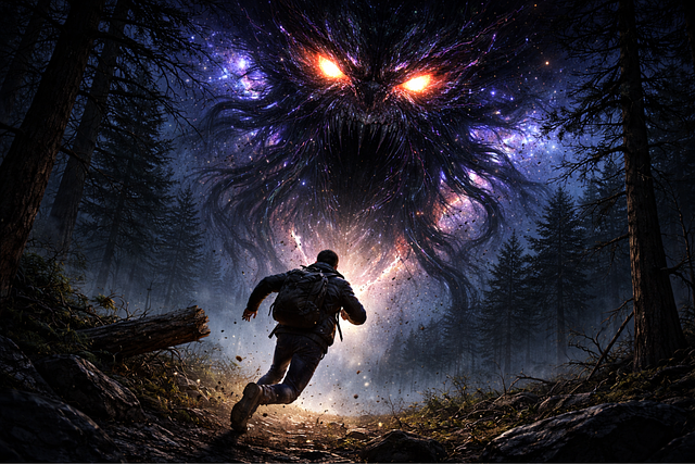 Free cosmic horror cosmic entity dark fantasy illustration