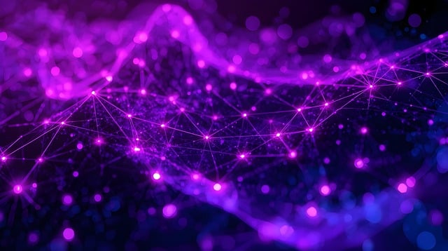Free abstract network purple illustration
