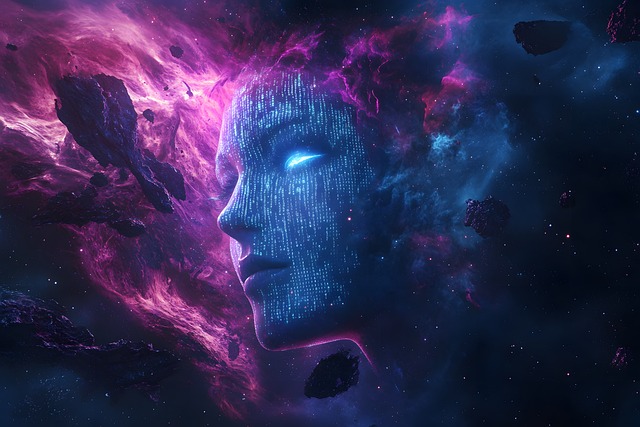 Free science fiction portal cyberspace illustration