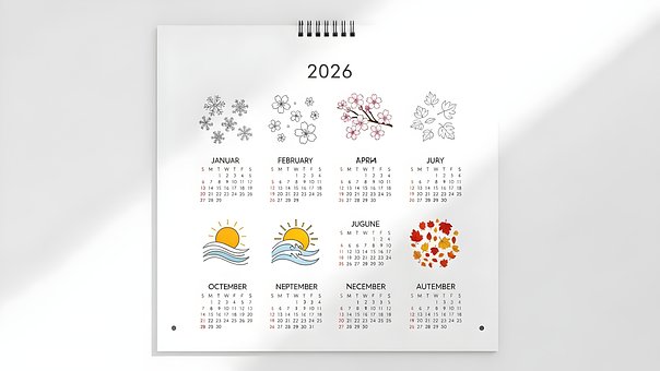 Free Calendar 2026 photo and picture