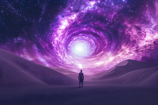 Free traveler portal desert illustration