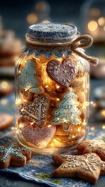 Free Cookies Jar Christmas illustration and picture