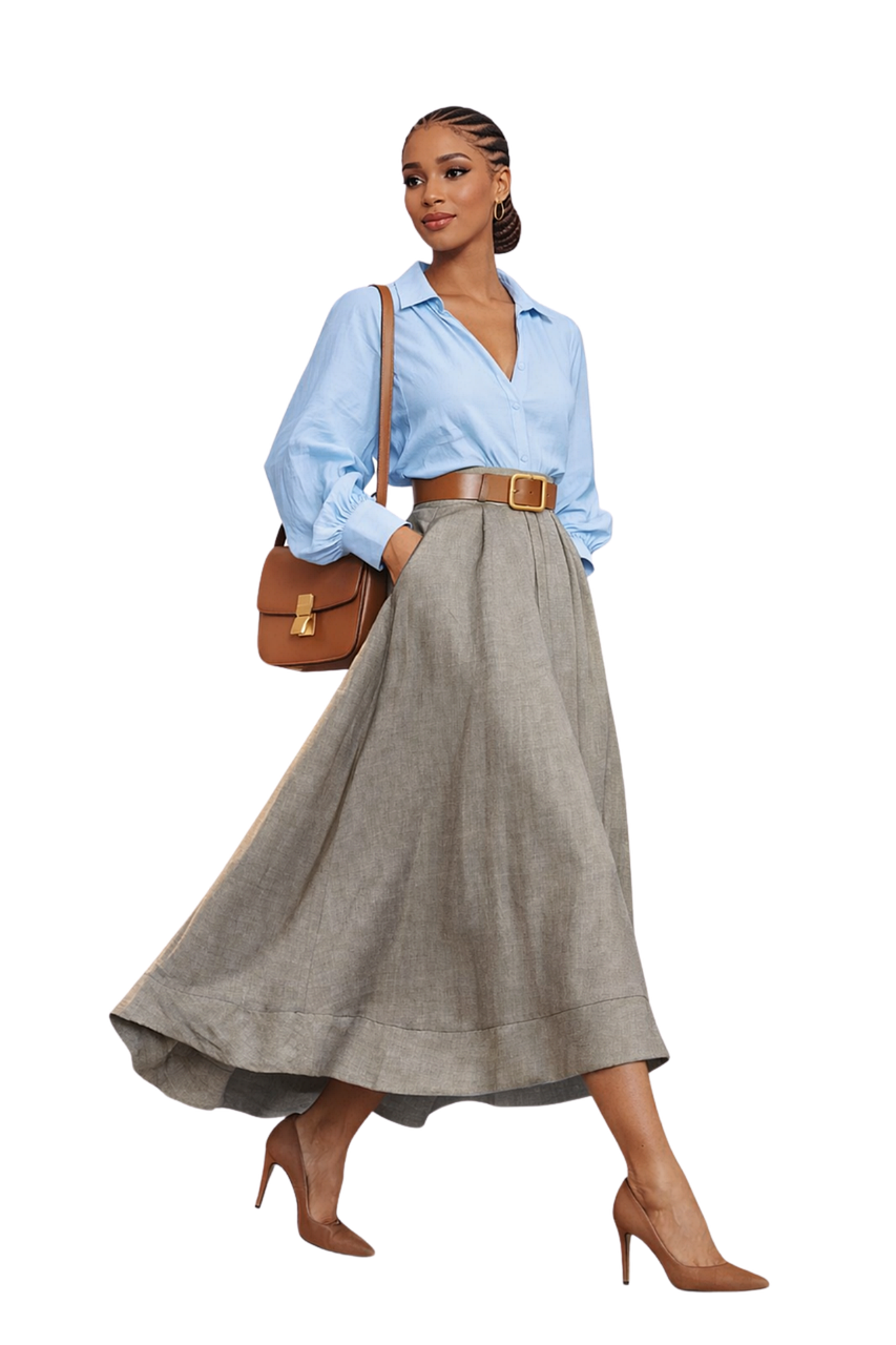 Elegante Frau Moderne Mode Lässig