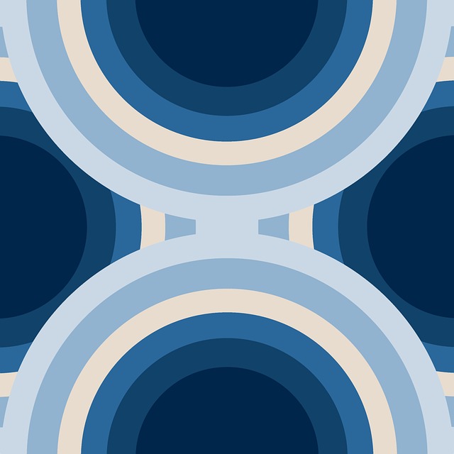 Free circles round seamless illustration