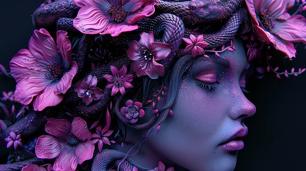 Free Medusa Flowers illustration and picture