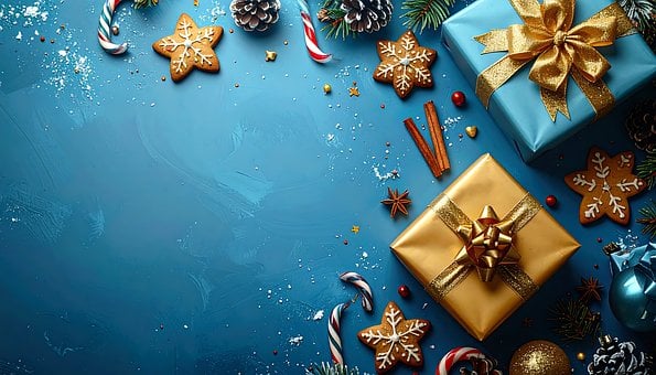 Weihnachten, Ferien, Mock Up, Geschenke