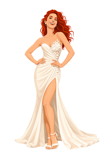 Brudillustration, Brudekjole