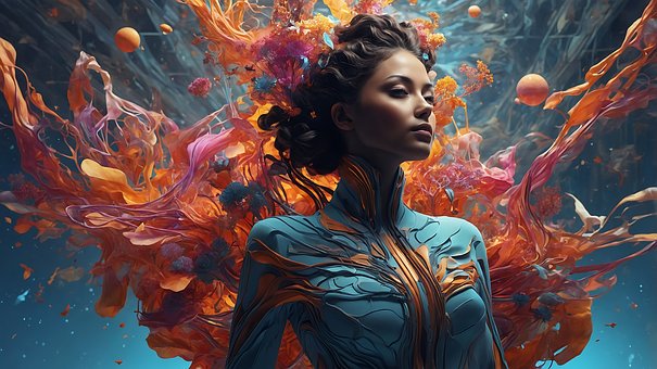 Free Woman Portrait illustration and picture