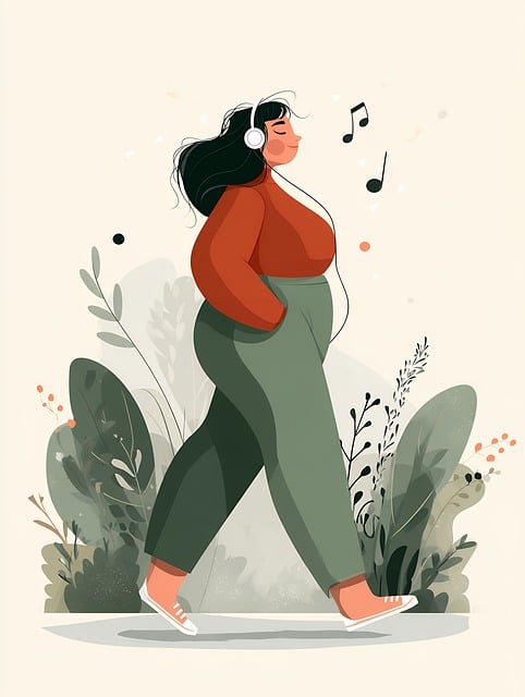 Free ai generated woman music illustration