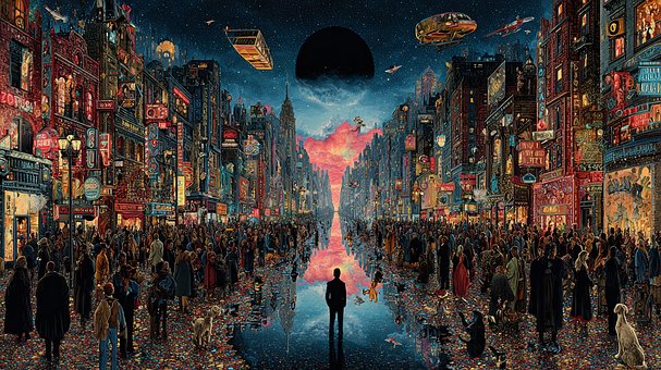 Free Drawing Cyberpunk illustration and picture