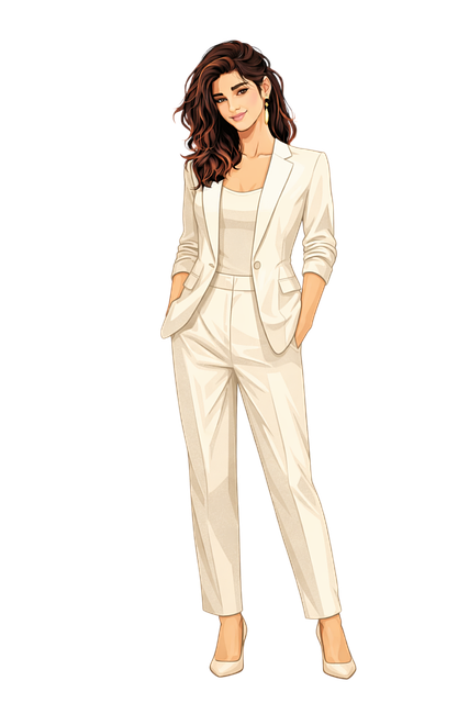 Free elegant woman business fashion modern suit vector