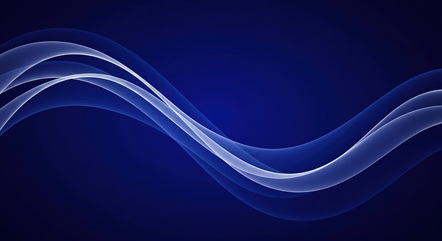 Abstrakt, Blau, Welle, Fluss