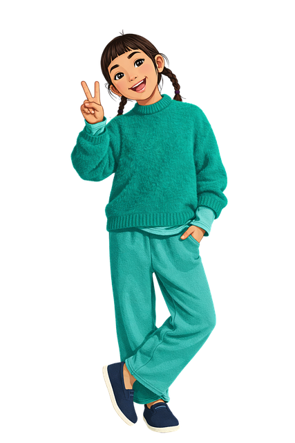 Free cute girl child illustration kid character vector
